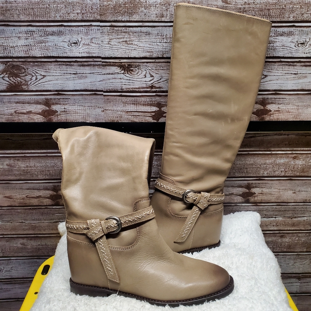 Lucky Brand Beige Over the Knee Boots